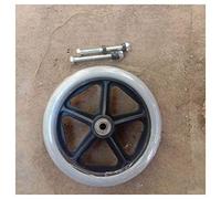 Wheel Replacement,Wheelchair Caster Wheels,Solid, Walker Wheels, with Bearing, Black/Gray, 1 Pair