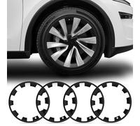 Wheel Rim Protector for Tesla Model Y Juniper 20” Helix Wheels, 4PCS ABS Anti-Curb Scratch Guard, Matte Black Rim Edge Trim, No-Drill Snap-On Installation, for Model Y 2026 Accessories