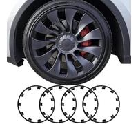 Wheel Rim Protector for Tesla Model Y Performance 21 Inch Überturbine Wheels All-in-one Car Tire Trim Rings Rim Case Hubcaps Wheel Cover 2020-2024 Model Y Accessories