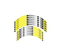 Wheel Rim Stickers for C&RF 450L 450RX 450X 450R 21"18" Motorcycle Wheels Hub Stickers Decals Reflective Stripe Sticker Set Stickers Decals (Color : 6)