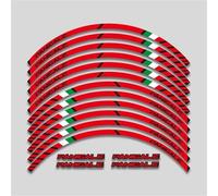 Wheel Rim Stickers Motorcycle Reflective Wheel Sticker Moto Tire for Ducati 899 959 1199 1299 Panigale R V4 V2 S Rim Decals Sticker Suit Waterproof Decals(Color 1)