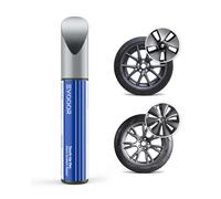 Wheel Rims Touch Up Paint for Tesla - DIY Curb Rash Repair With Color-Matched(Midnight Silver) for Model 3/S Aero/Tempest Wheels