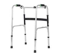 Wheel Rollator Walking Frame, Walking Frame Lightweight Four Feet Crutch Auxiliary Height Adjustable for Elderly Disabled