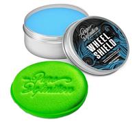 Wheel Shield Wax Car Alloy & Rim High Gloss Protection Paste Sealant Coating Pure Definition (75 g + Pad)