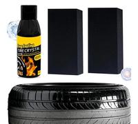 Wheel Shine For Car Tires - 100ml Tire Shine Polishing Spray, Long Lasting Protective Tire Coating With Sponge, Vehicle Wheel Care Spray | Protective Tires Detailing Solution,for Cars Trucks