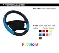 Wheel Sleeve Protector For BMW Z3 E36 E37 E38 Non-slip Car Steering Wheel Cover Automotive Interior Accessories(WINE RED)