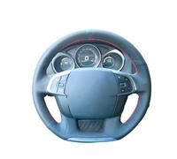 Wheel Sleeve Protector For Citroen For C4 For C4L 2011-2015 Car SUV Steering Wheel Protector Car Hand Stitched Steering Wheel Cover Car Interior Accessories(3)
