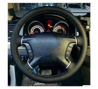 Wheel Sleeve Protector For For Pajero For Galant For Zinger 2008-2011 Leather Steering Wheel Wrap Protector Car Interior Accessories(Black Thread)