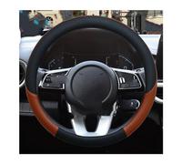 Wheel Sleeve Protector For Kia For Rio 2 3 4 X For Line For Kombi For Sedan Auto Interior Leather 37-38CM Car Steering Wheel Cover Car Interior Accessories(Brown)