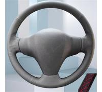 Wheel Sleeve Protector For Toyota For RAV4 2006-2012 For Yaris 2007-2011 For Vios 2008-2013 Black Car Steering Wheel Cover Trim Car Steering Wheel Covers(Red Thread)