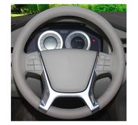 Wheel Sleeve Protector For Volvo S80 2010 For XC60 2010-2013 XC70 2011 Auto Interior Slip Leather Car Steering Wheel Cover Car Interior Accessories(Red Bl Thread)