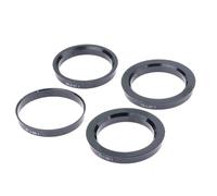 Wheel Spacer 4PCS Car Plastic Wheel Hub Centric Rings Center Bore 66.6-57.1 73.1-57. Black