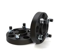 Wheel Spacer Accessories 15/20/25/30/35/40mm PCD 4x100 CB 56.6mm Wheel Spacer Adapter 4 Lug Suit For FIAT(2PCS 20mm Black)