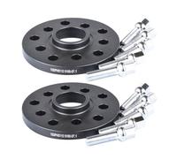 Wheel Spacer Adapters For A1-For A4 For A6 For C4-C6 Q2 For Q3 2PCS 15mm 5 * 112/5 * 100 Tire Hub Spacers Shims STUD+M14*1.5 Lug Nut Car Wheel Spacer(Black 40mmball Bolt)