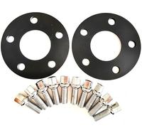 Wheel Spacer Shims Compatible With Benz For A B C Class 2pcs 5mm 5x112 Wheel Spacer 66.6 Hub Centric 10pcs 14x1.5 Ball Type Bolts