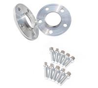 Wheel Spacer Shims Compatible With Benz For A-Class 2pcs 10MM/15MM/20mm 5x112 66.6 Hubcentric Wheel Spacers 10pcs 14x1.5 Ball Type Bolts(Silver,20mm)