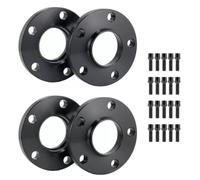 Wheel Spacers 15/20mm 4 Car Wheel Track Spacers For A5 Black Hubcentric 66.6 5x112mm 20 Bolts Shims Replacement Kit Gasket Auto Adapters Rim Hub Shims
