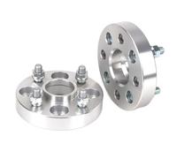 Wheel Spacers 2Pieces 5/20/25/30/35mm PCD 4x100 Center Bore 60.1mm Wheel Spacer Adapter Flang 4 Lug Suit For Universal Car M12XP1.5 12xP1.25(25mm P12x1.25 Silver)