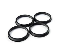 Wheel Spacers 4pcs Black Plastic Wheel Hub Centric Rings Custom Wheel Rim Retail Wholesale 65.1-57.1mm(Blister package)
