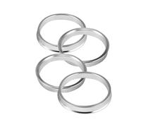 Wheel Spacers 4pcs OD 75.1/75/78.1/82mm to ID 54.1/56.1/60.1/63.4/66.1/66.6/67.1/72.6/71.6mm Car Hub Centric Rings Auto Wheel Spacers(57.1mm ID 82mm OD)