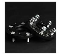 Wheel Spacers Adapters Accessories For TOYOTA For Crown GT2000 For Prius 2Pieces 15/20/25/30/mm PCD 5x100 CB 54.1mm Wheel Spacer Adapter 5 Lug Aluminum Wheel Spacer Replacement(40MM Black)