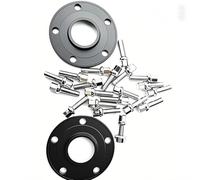 Wheel Spacers For Benz C-class G-class 2pcs 5x112 66.6 15mm With 10pcs 14x1.5 Ball Bolts Hubcentric Wheel Spacer Aluminum(15mm Black)