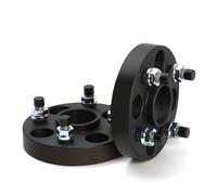 Wheel Spacers For Fit For Jazz For Grace For Brio For N-BOX For N-ONE 2Pieces 15/20/25/30/35/50mm PCD 4x100 CB 56.1mm Wheel Spacer Adapter Wheel Adapters(2PCS 25mm Black)