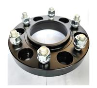 Wheel Spacers Shims 2PCS 6x139.7|6x5.5"|3.67inch 93.1mmCB|12X1.5thread|20or25mm 0.8or1" Thin Wheel Spacer Shim For Endeavour 2015(Silver Black 25mm)