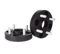 Wheel Spacers Shims For Fit For Jazz 2Pieces PCD 4x100 ID=OD=56.1mm Wheel Spacer Adapter 15/20/25/30/35/40/45mm Flange For 4lug Car Hub Spacers(2Piece 40mm Black)
