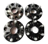 Wheel Spacers Shims For Toyota For Hilux For Vigo For 4Runner 6x139.7|6x5.5"|4.18inch 106.1mmCB|12X1.5thread|25 Or 30mm Thickness Wheel Spacer 6 Studs Car Hub Spacers(Black,25mm)