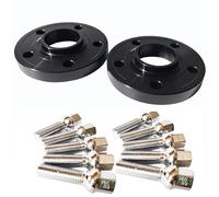 Wheel Spacers Shims For Vw For Glof For GTI 15MM 5x112 57.1 Centric Bore 6061-T6 Aluminum Wheel Spacers With Extend 45mm Ball Shape 14X1.5 Car Hub Spacers(15mm black bolts)