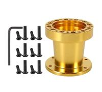 Wheel Spacers Steering Wheel Hub Adapter Kit 2 Colors 3inch Car Aluminum Spacer Steering Wheel Hub Adapter Kit With Wrench Wheel Spacers Shims(Yellow)