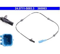Wheel Speed Sensor ATE Fits CITROEN PEUGEOT C2 C3 1007 ENTERPRISE 454598