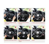 Wheel Steering Protector 1pcs Artificial Three-dimensional Embossed-car Without Inner Steering Wheel Cover Auto Parts For 14.5-15 Inches Car Steering Wheel Covers(White)