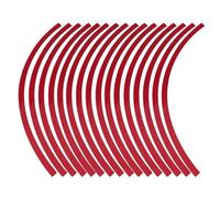Wheel Sticker Reflective Pinstripe Universal Car Motorcycel Decal Tape Decoration Film(Bright red) Motorcycle Rim Tape Rim Decals Reflective Sticker on Wheel hub Pinstripes for 15