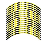 Wheel Stickers For Y&amaha For MT07 17 Inch Motorcycle Reflective Wheel Hub Stickers Racing Rim Inner Accessories(Style 3)
