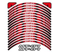 Wheel Stickers For Y&amaha For MT07 17 Inch Motorcycle Reflective Wheel Hub Stickers Racing Rim Inner Accessories(Style 1)