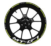Wheel Stickers Motorcycle Reflective Wheel Decal For MT-07 MT07 MT 07 Hub Stickers Rim Protector Kit Rim Reflective Decal