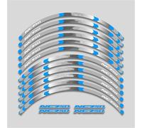 Wheel Stickers Motorcycle Stickers Wheels Hub Decals Rim Reflective Stripes Set For NC750 For NC750S For NC750X(Style 5)
