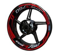 Wheel Stickers Motorcycle Wheel Rim Stickers Decal Kit For Suzuki GSR750 GSR 750 Reflective Wheel Sticker Decals Complete Set Decoration Rim Decal(Color 2)