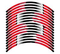 Wheel Stickers Motorcycle Wheel Sticker Reflective Rim Decal Accessories Waterproof for CBR600RR for CBR1000RR(Style 1)