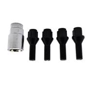 wheel studs Compatible with 6 Series for E24 E63 E64 Car Alloy Wheel Locking Bolts Nuts Lugs Black M12x1.5 17mm