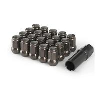 Wheel Studs Compatible With Subaru For Legacy 1989-2019 Iron Heptagonal Wheel Rays Lock Lug Nuts Length 32MM Closed End Nut Auto Part
