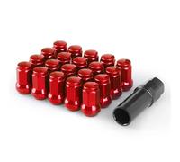 Wheel Studs Compatible With Subaru For Legacy 1989-2019 Iron Heptagonal Wheel Rays Lock Lug Nuts Length 32MM Closed End Nut Auto Part