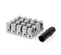 Wheel Studs Compatible With Subaru For Legacy B4 1998-2019 Iron Heptagonal Wheel Rays Lock Lug Nuts Length 32MM Closed End Nut Auto Part