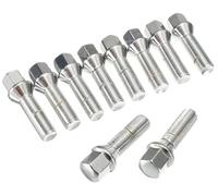 Wheel Studs Replacement Compatible With For X5 Tire Bolts Wheel Hub And Bearing Mounting Bolt Replacement Steel Tire Bolt Replacement Wheel Bolt Lock Kit