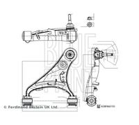 Blue Print Suspension Arm ADBP860193 – Front Right Upper Wishbone Control Arm for Land Rover