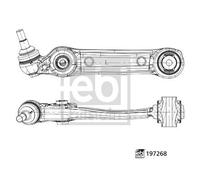 Wheel Suspension Control Trailing Arm Lower Left Front Rear FEBI BILSTEIN 197268