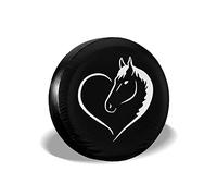 Wheel Tire Cover,Spare Car Tire Cover 14inch Universal Waterproof Wheel Covers Protection Fit for RV SUV Trailer,Car Wheel Accessories Tyre Cover Spare Wheel Covers (Funny Horse)
