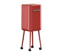 Wheel Trash Bin, Narrow Mobile Bin with Wheels, Removable Indoor And Outdoor Bucket, Lid, Easy-Opening PP Material, Without Storage Rack